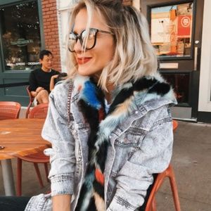 Fur Lined Denim Jacket